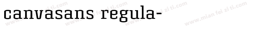 canvasans regula字体转换